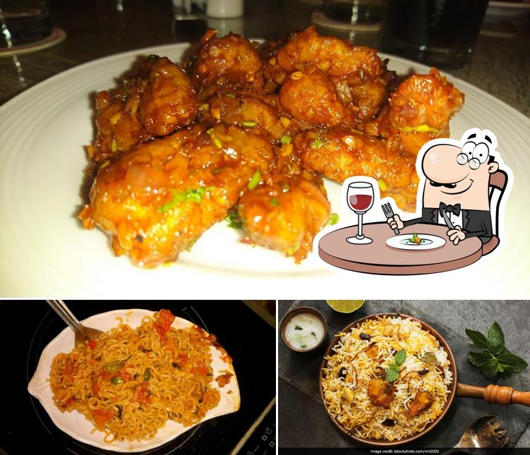 Food at Pream sweets and veg restaurant