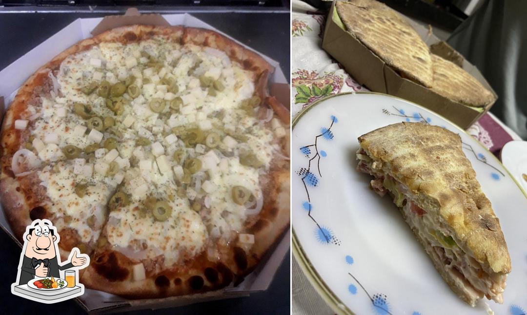 Comida em Brilhante Pizzaria