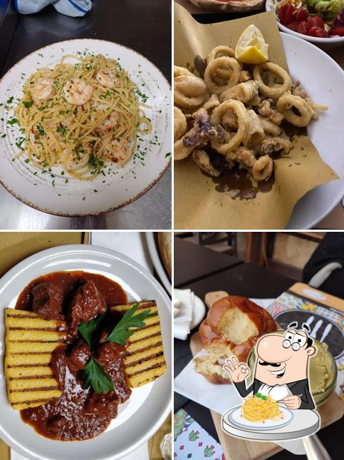 Spaghetti alla carbonara al 'Osteria Al Vicolo Garda'