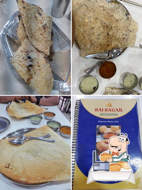 Garlic bread at Sai Sagar pure veg restaurant