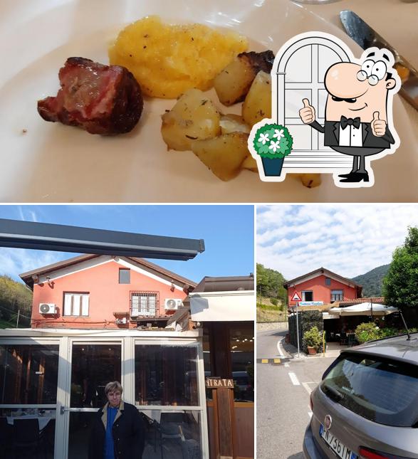 Questa è la foto che mostra la esterno e cibo di Trattoria Canalino