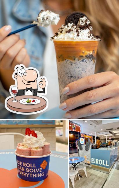 Esta é a foto ilustrando comida e interior a Ice Cream Roll - Sorvete na Chapa Shopping Tacaruna
