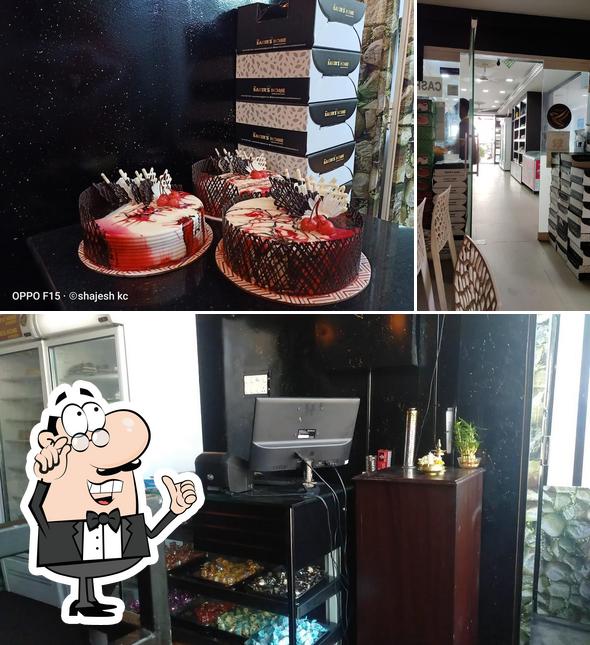 Among different things one can find interior and cake at The Bakers Home