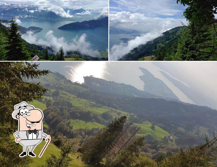 Goditi la vista dagli esterni di Unterstetten