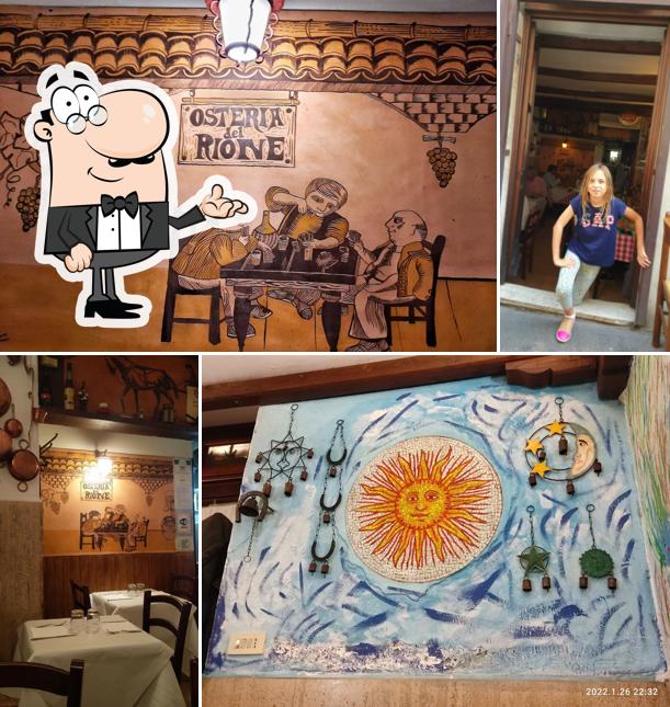 Gli interni di Osteria Del Rione