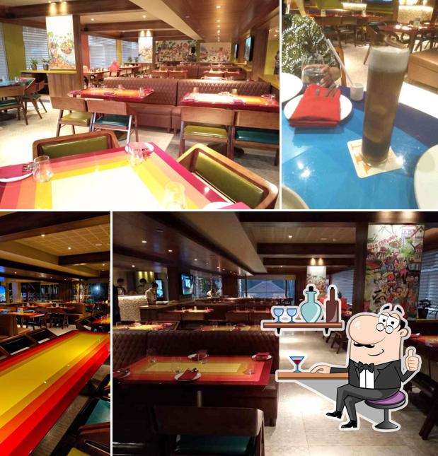 The interior of Spice Mantraa Goa