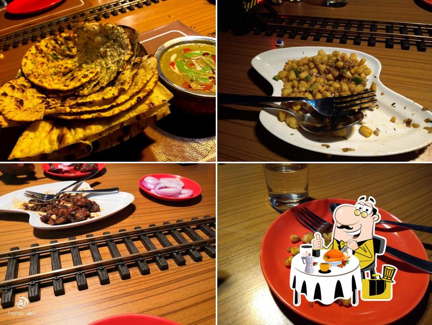 Food at Tasty Train Restaurant