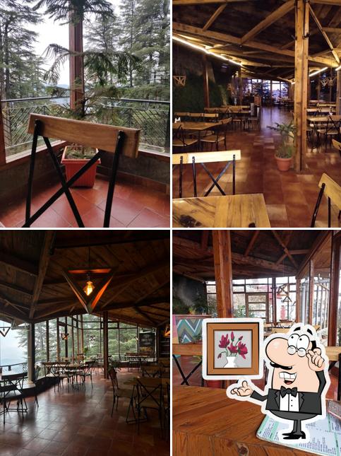 Take a seat at one of the tables at Cafe Under Tree