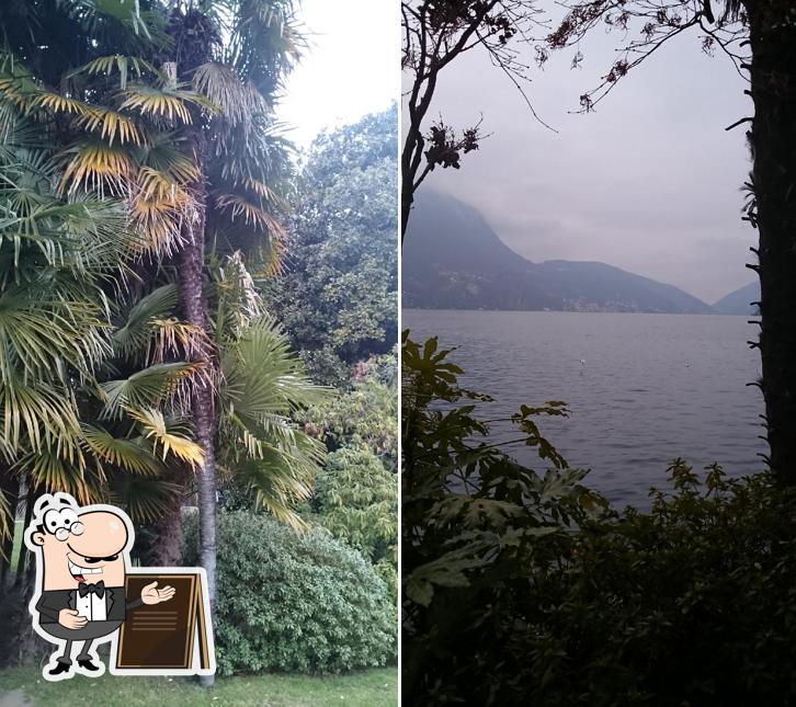 Goditi la vista dagli esterni di Osteria Grigionese