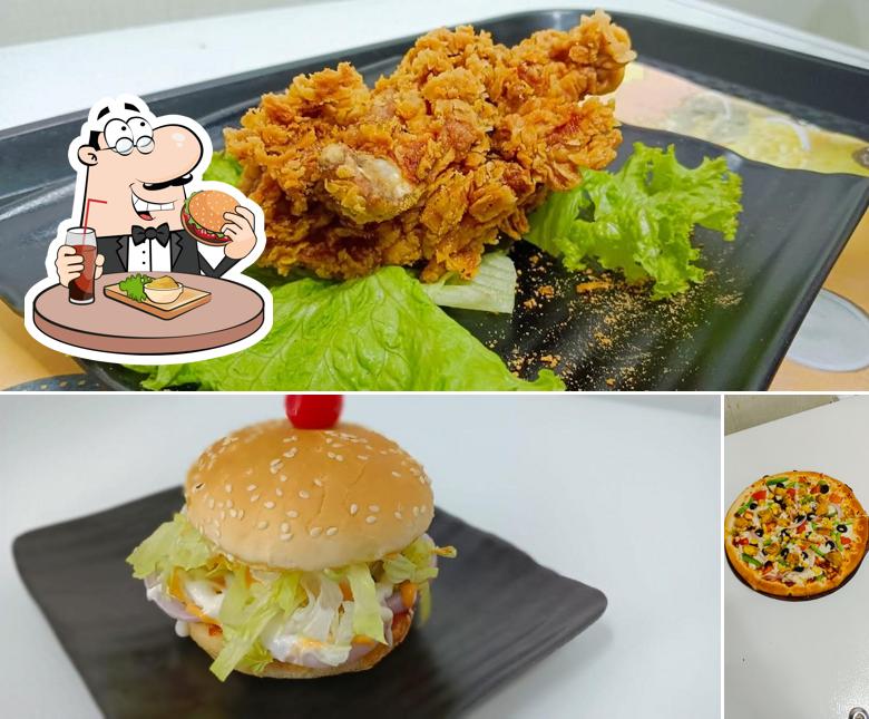 Order a burger at One Bite Dhurwa Dam