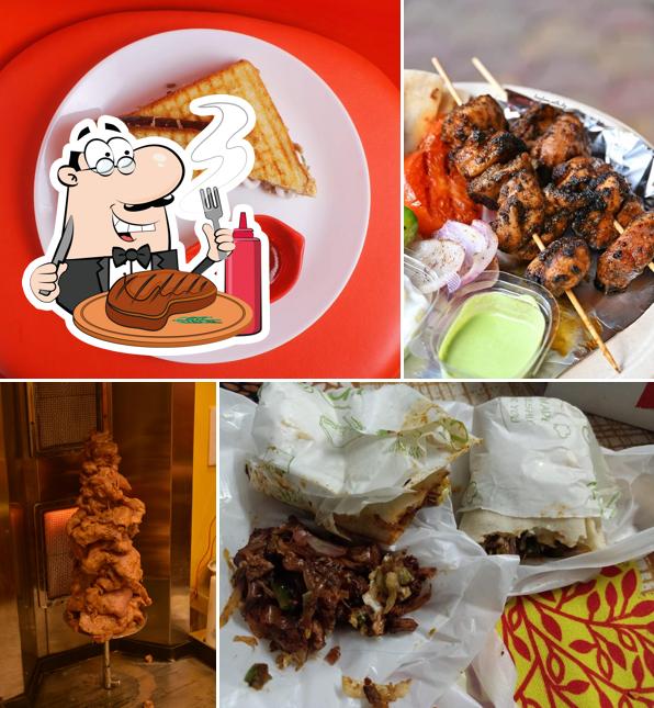 Pick meat dishes at Shawarma Hut Kolkata