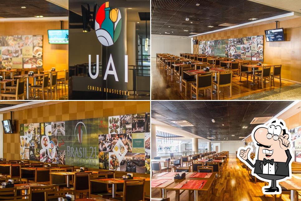 O interior do Uai Comida Brasileira