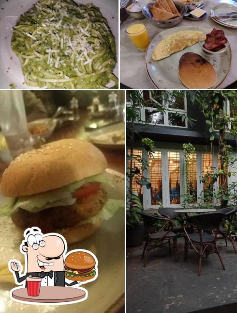 Treat yourself to a burger at Chamiers Cafe