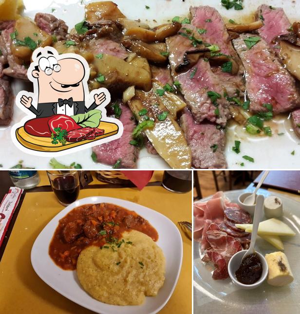 Curiosa tra l'ampia scelta di piatti di carne