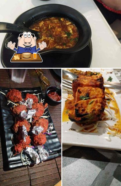 Food at The Mint Leaf Lounge