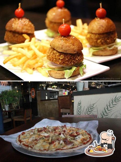 Order pizza at TJ's Brew Works