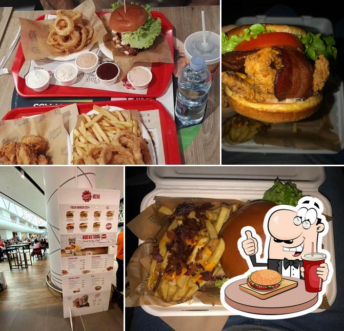 Dégustez l'un des hamburgers servi à Johnny Rockets