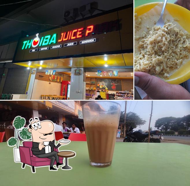 Among various things one can find interior and food at Thoiba Juce park