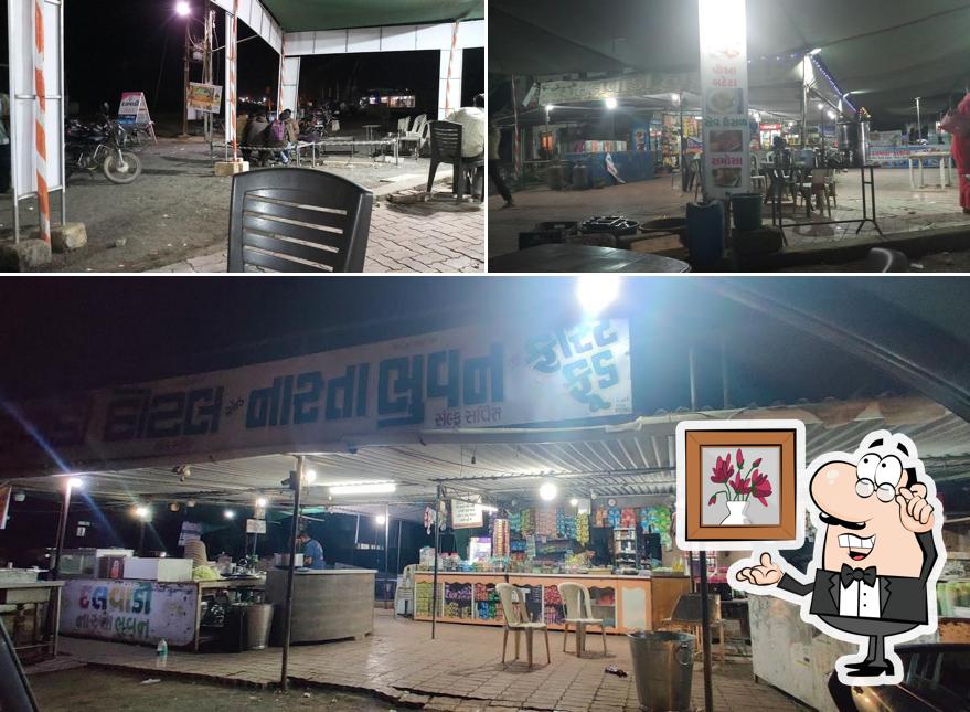 The interior of Dalwadi Hotel