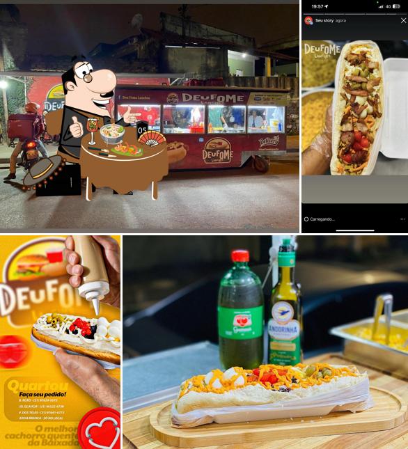 Platos en Deu fome lanches Belford roxo / Cachorro quente