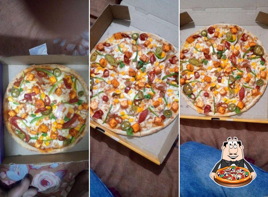 Pick pizza at Crusto's - Cheese Burst Pizza By Olio