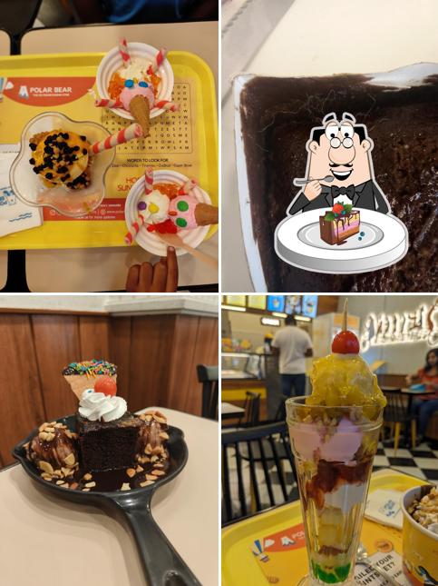 Chocolate cake at Polar Bear Ice Cream Sundaes - Natura walk