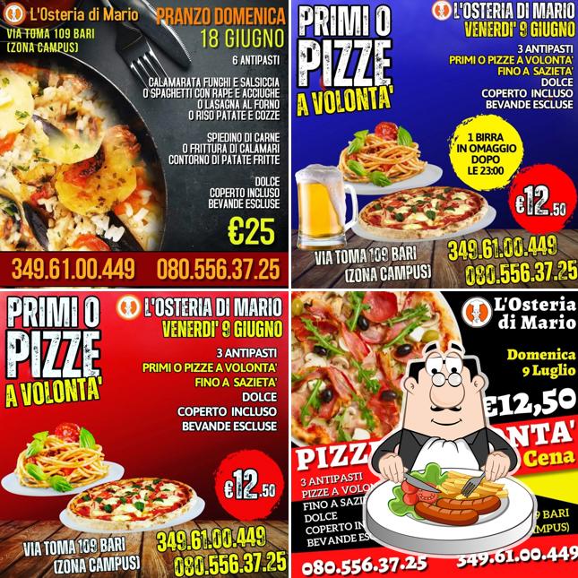 Platti al L'Osteria di Mario