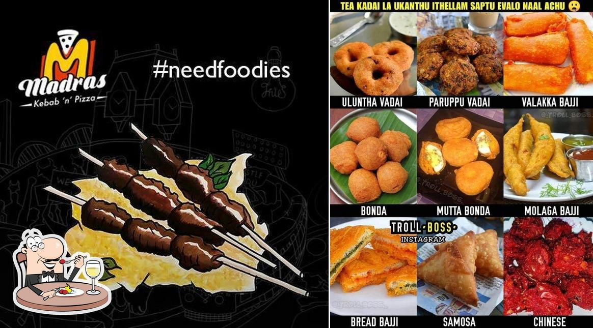 Food at Madras Kebab n Pizza
