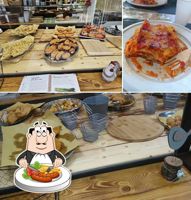 Tra le diverse cose da Rosticceria Tonino si possono trovare la cibo e bevanda