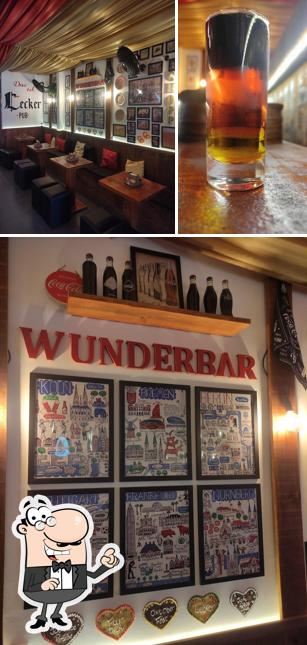 O interior do Lecker Pub