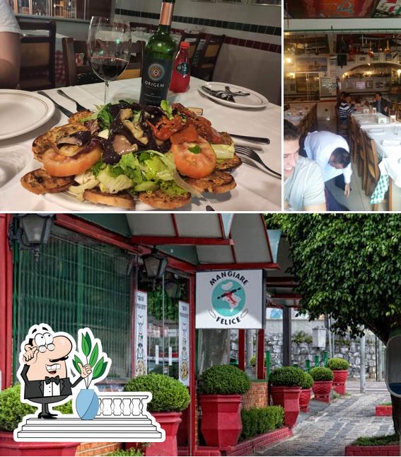 Veja imagens do exterior do Mangiare Felice