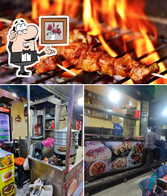 This is the photo showing interior and food at Mr. Foodiee