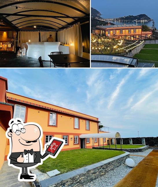 Tra le diverse cose da Terra, Osteria a Villa Riviera si possono trovare la esterno e interni