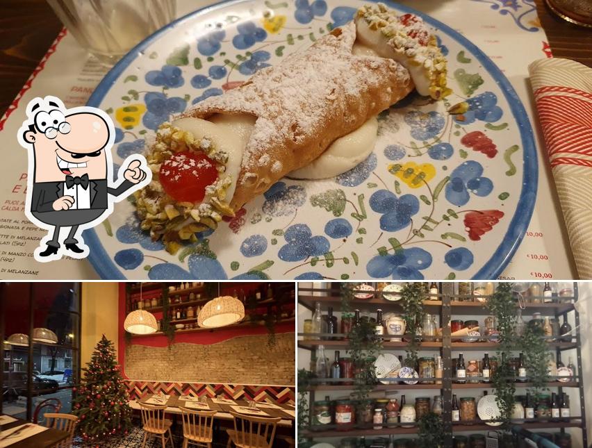 Questa è la foto che mostra la interni e cibo di Pizzium