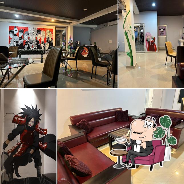 The interior of Cafe Subarashii