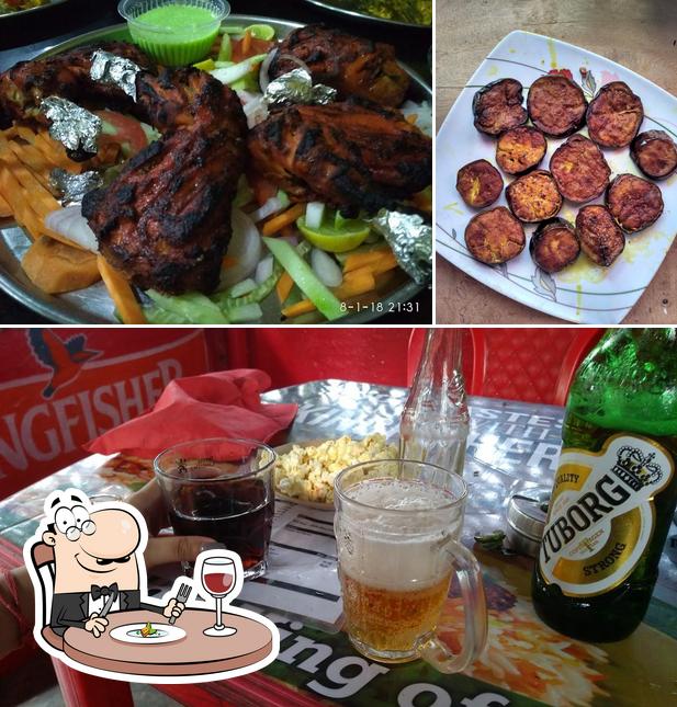 The image of food and beer at Dhaba Da Junction