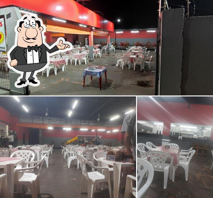 O interior do Hiper Pizza Panambi
