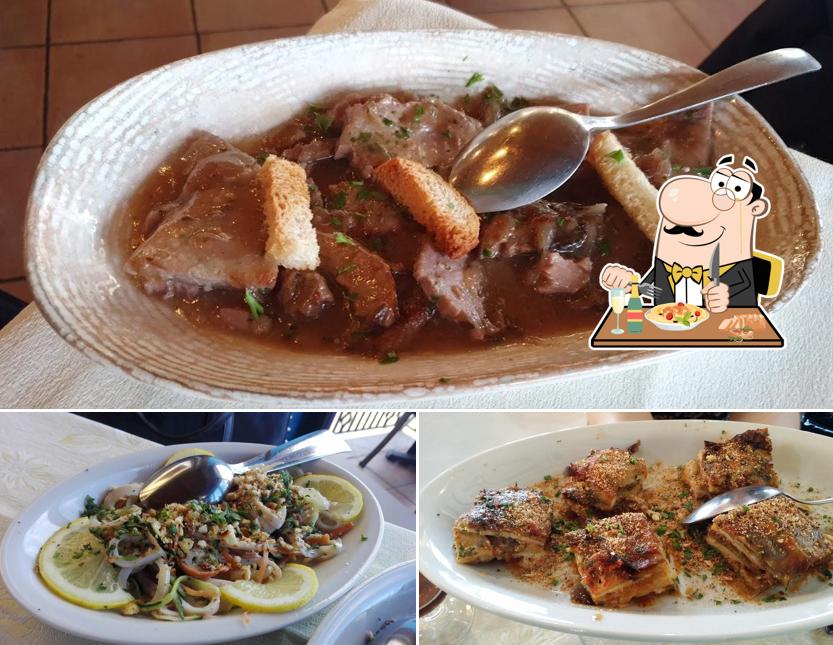 Cibo al Trattoria anni 60