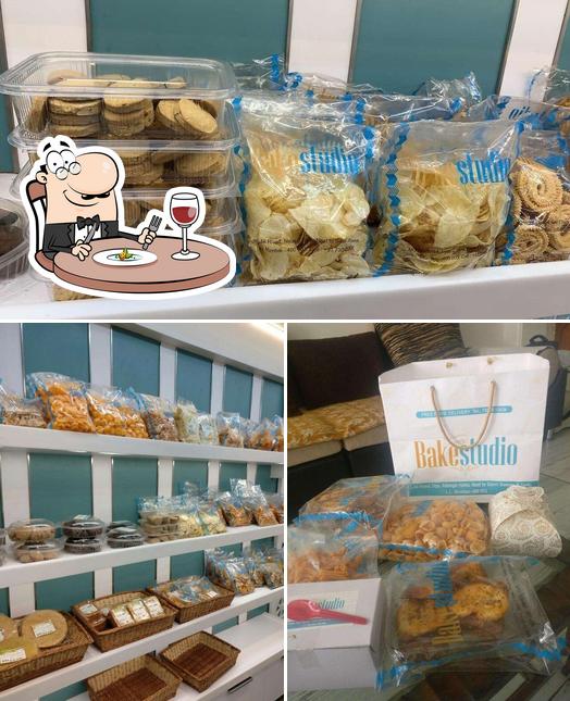 Food at Bake Studio cake shop