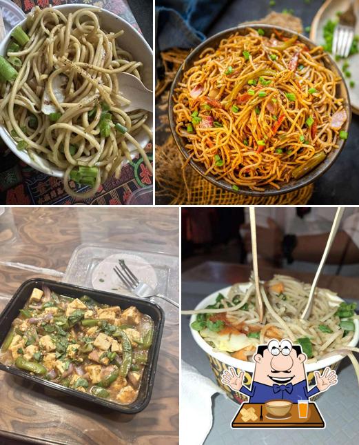 Among various things one can find food and interior at Chinese Wok