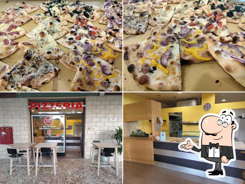 Dai un’occhiata alla immagine che presenta la interni e cibo di PIZZERIA BUONGUSTO - PIAZZALE CAMERINO - ANCONA