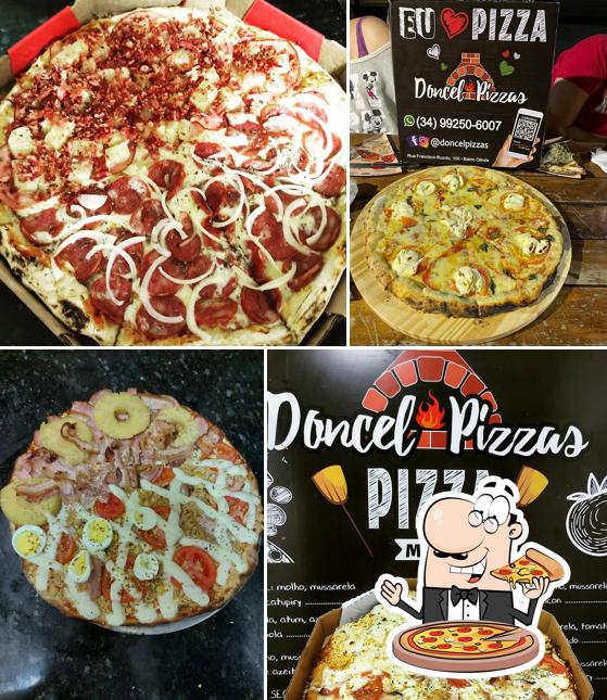 No DONCEL PIZZAS, você pode desfrutar de pizza