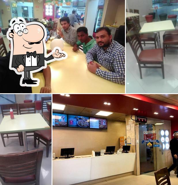 The interior of Domino's Pizza Pentagon Mall, Haridwar