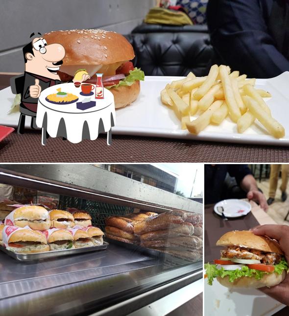 Get a burger at Bake story