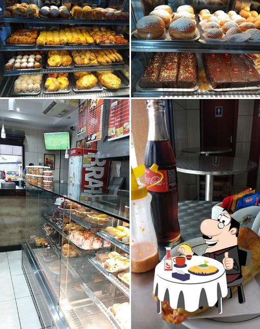 Peça um hambúrguer no Panificadora Marclau