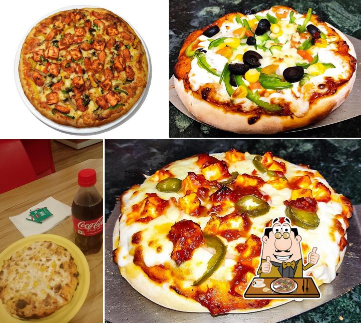 Pick various types of pizza