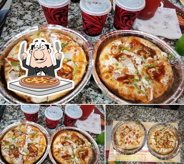 Try out pizza at Pizza Heart
