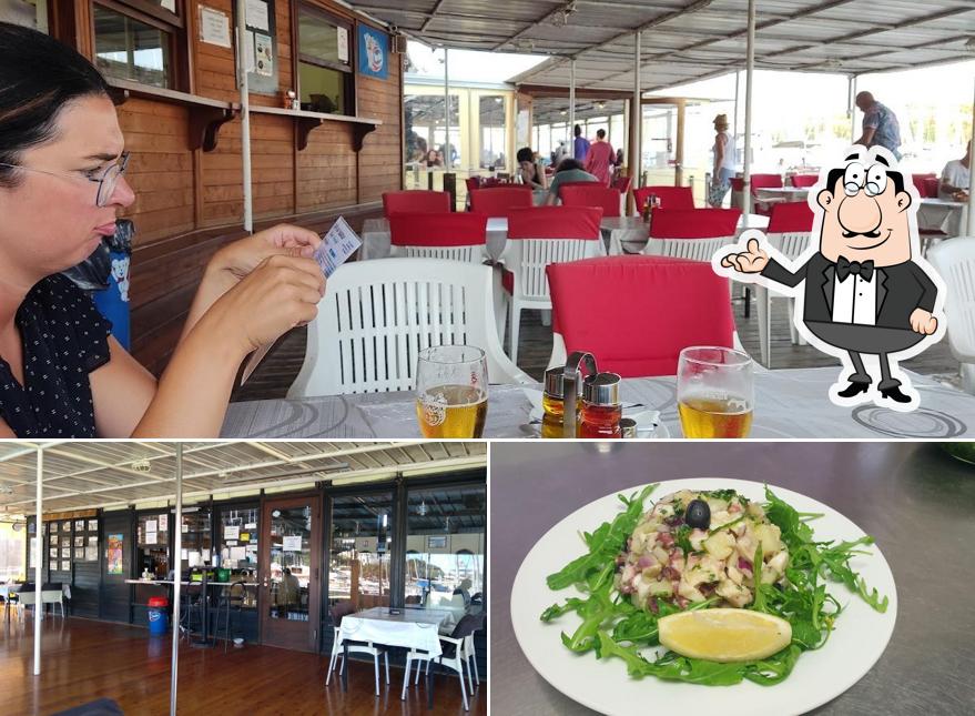 La foto della interni e cibo di Buffet Bunarina