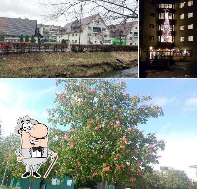 Goditi la vista dall'area esterna di Chinese Restaurant Luo