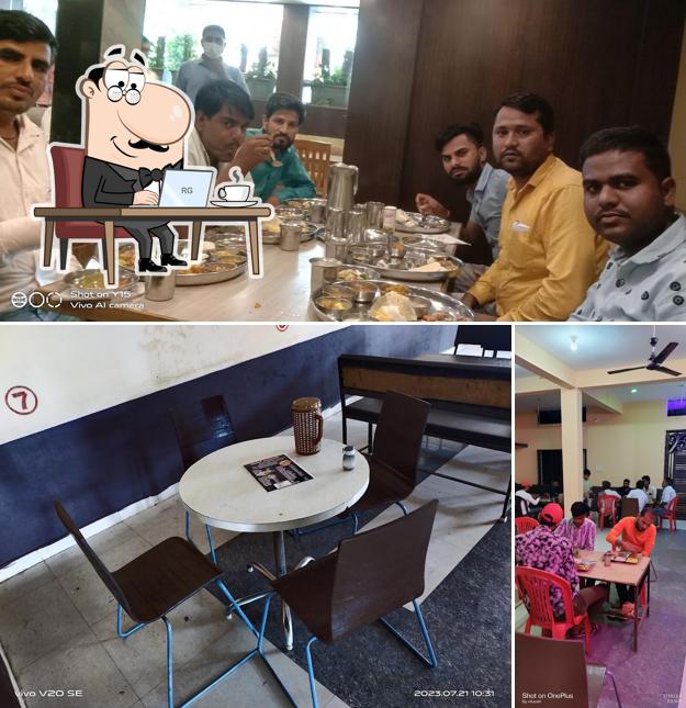 The interior of Hotel Rajpath Aron